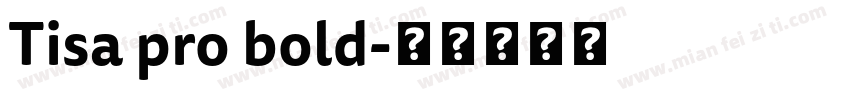 Tisa pro bold字体转换